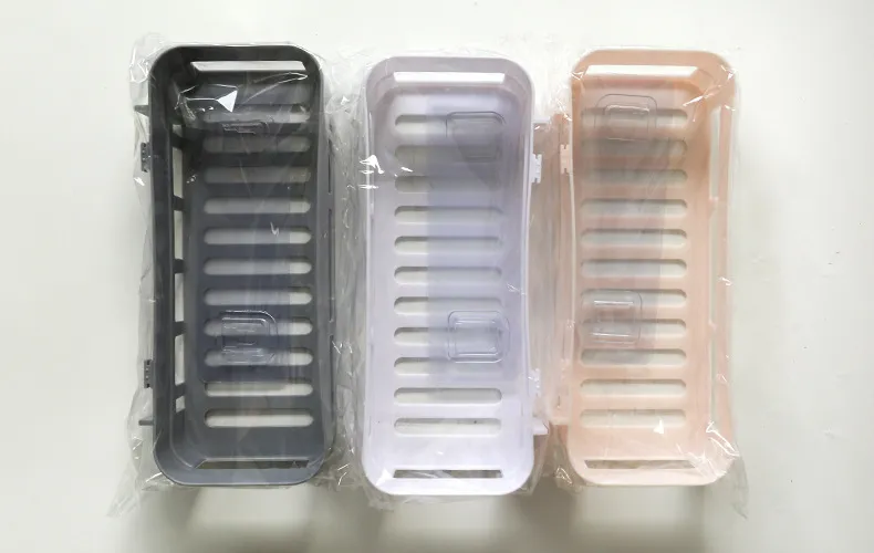 Bathroom Storage Rack Wall Mounted Suction Cup Organizer - Toiletries, Hand Washing, Non-Punching Installation - Space Saving Bathroom Shelf showcase 1