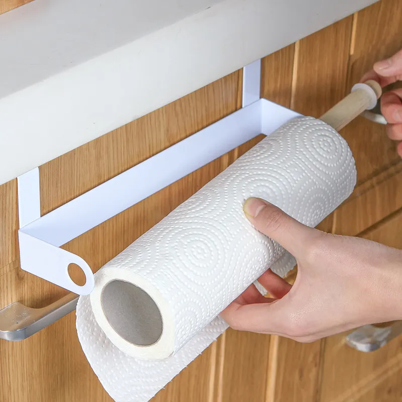 Over-the-Door Towel Rack Organizer - Punch-Free Kitchen & Bathroom Storage - Thickened Rag Holder - Space Saving Hanging Towel Bar thumbnail 4