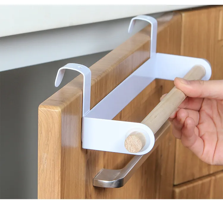 Over-the-Door Towel Rack Organizer - Punch-Free Kitchen & Bathroom Storage - Thickened Rag Holder - Space Saving Hanging Towel Bar showcase 20