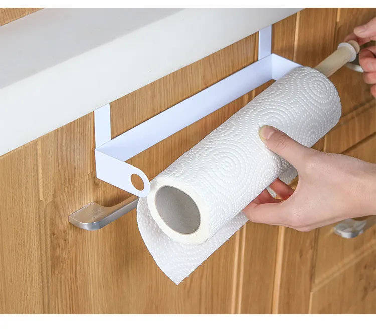 Over-the-Door Towel Rack Organizer - Punch-Free Kitchen & Bathroom Storage - Thickened Rag Holder - Space Saving Hanging Towel Bar showcase 18