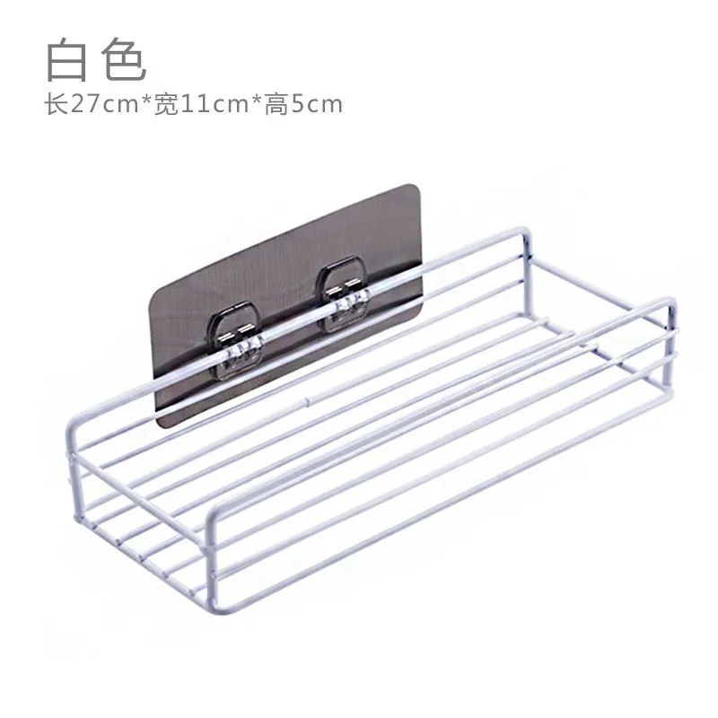 Bathroom Corner Shelf Organizer - Punch-Free Iron Storage Rack for Bathroom Utensils, Kitchen Tripod, Shower Caddy, Space Saving thumbnail 3
