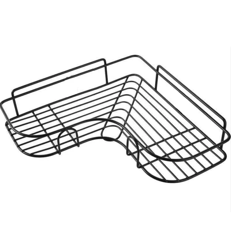 Bathroom Corner Shelf Organizer - Punch-Free Iron Storage Rack for Bathroom Utensils, Kitchen Tripod, Shower Caddy, Space Saving thumbnail 7