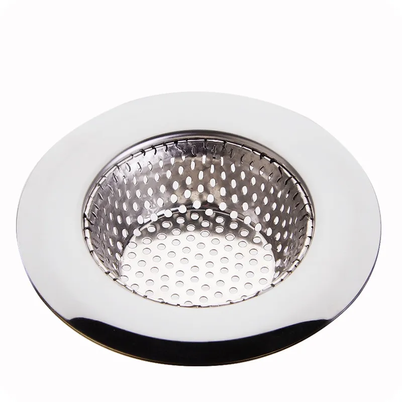 Stainless Steel Sink Strainer Filter - Kitchen Sink Drain Protector, Sewer Slag Stopper, Bathroom Hair Catcher - Creative Accessories thumbnail 5