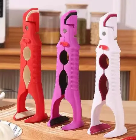 3-in-1 Anti-Scalding Kitchen Clip Set - Bowl, Plate, Dish Gripper - Heat Resistant Lifting Tool - Safe Steaming & Serving - Ghana Kitchen Essentials showcase 3