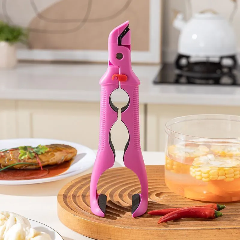 3-in-1 Anti-Scalding Kitchen Clip Set - Bowl, Plate, Dish Gripper - Heat Resistant Lifting Tool - Safe Steaming & Serving - Ghana Kitchen Essentials thumbnail 6