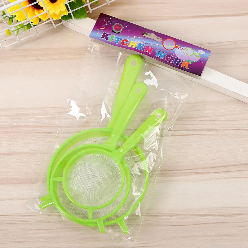 Kitchen Food Strainer with Plastic Handle - Fine Mesh Sieve for Juice, Flour, Soybean Milk - Restaurant & Home Use showcase 1