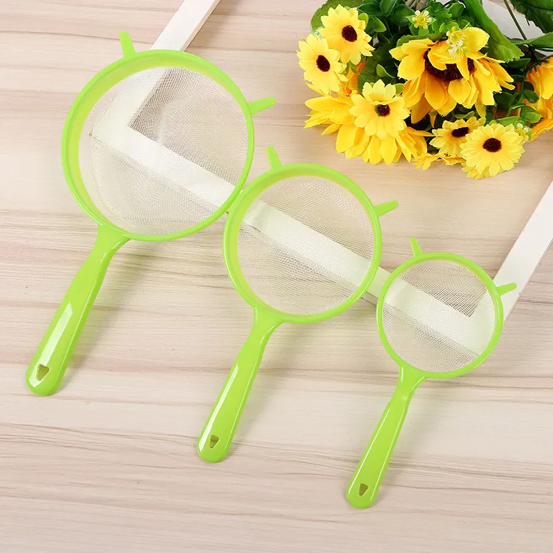 Kitchen Food Strainer with Plastic Handle - Fine Mesh Sieve for Juice, Flour, Soybean Milk - Restaurant & Home Use showcase 2