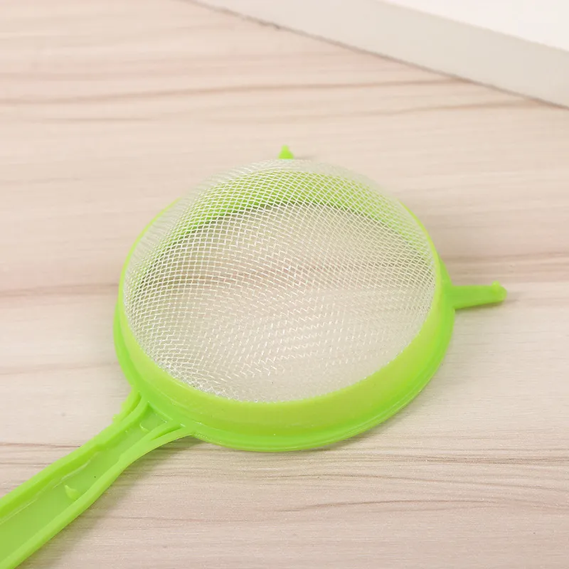 Kitchen Food Strainer with Plastic Handle - Fine Mesh Sieve for Juice, Flour, Soybean Milk - Restaurant & Home Use thumbnail 4
