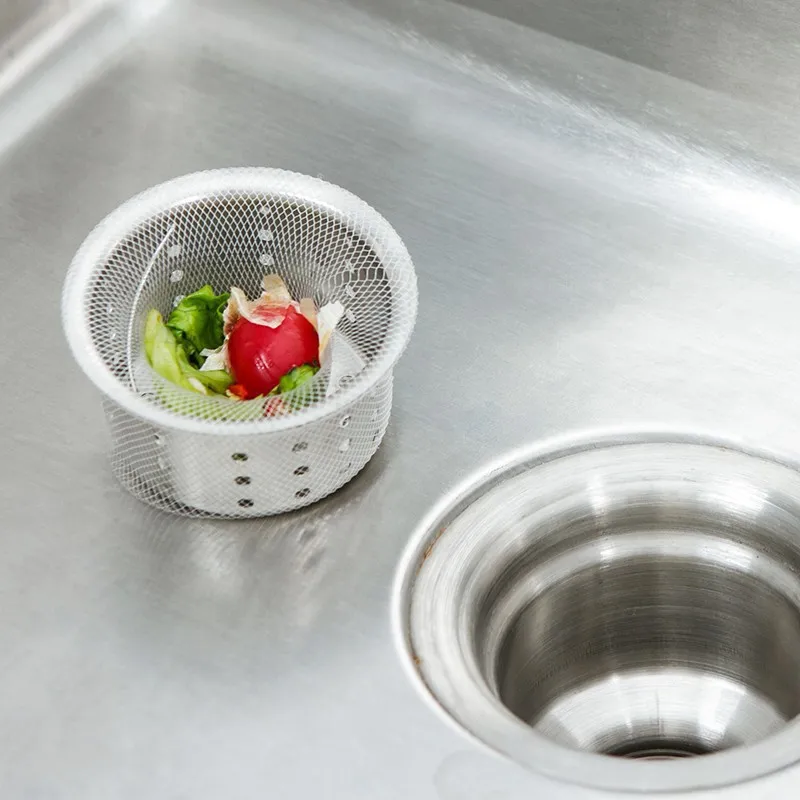 Kitchen Sink Strainer Disposable Mesh Bag Set - Anti-Clogging Drain Filter for Food Scraps, Hair, Bathroom, and Dish Washing thumbnail 3