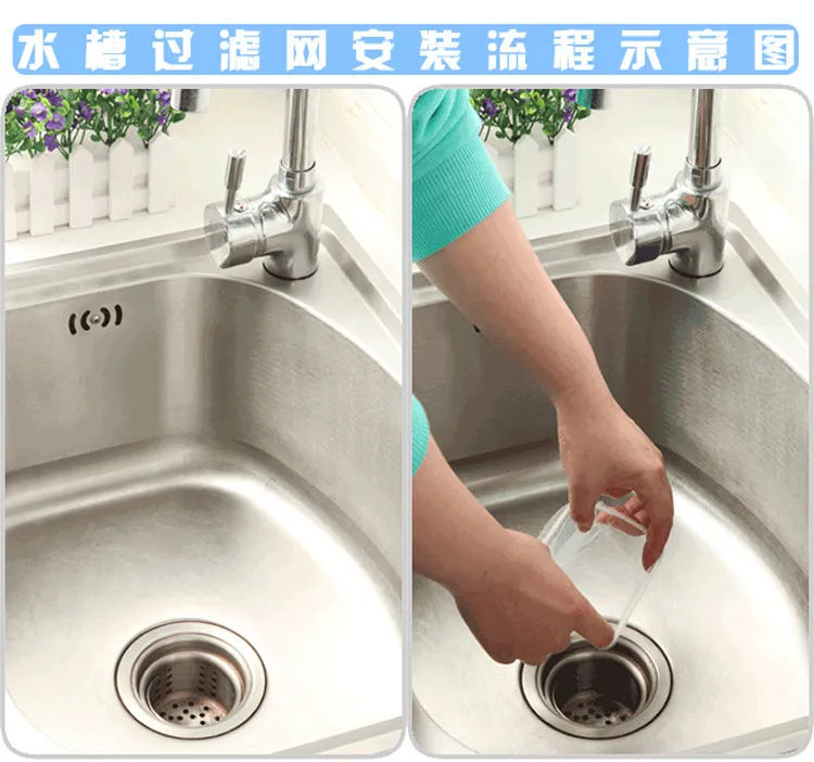Kitchen Sink Strainer Disposable Mesh Bag Set - Anti-Clogging Drain Filter for Food Scraps, Hair, Bathroom, and Dish Washing showcase 3
