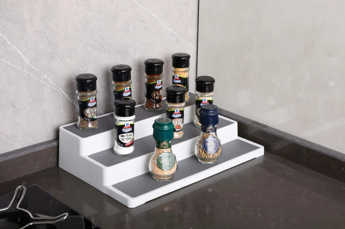 3-Tier Kitchen Spice Rack Organizer - PP Plastic Seasoning Storage Shelf - Countertop Organizer for Spices, Herbs, and Condiments - Space Saving Kitchen Supplies showcase 10