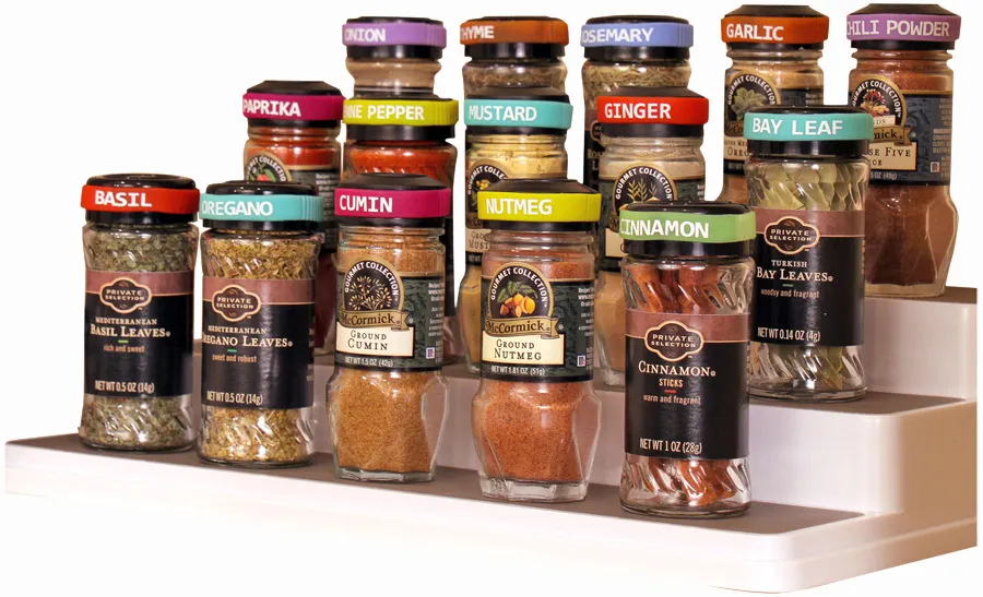 3-Tier Kitchen Spice Rack Organizer - PP Plastic Seasoning Storage Shelf - Countertop Organizer for Spices, Herbs, and Condiments - Space Saving Kitchen Supplies showcase 17