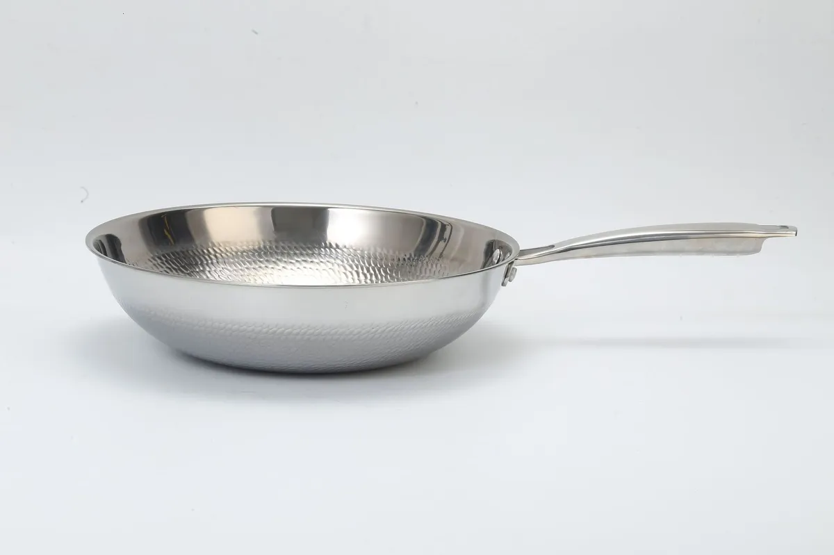 Titanium Wok Stir Fry Pan - Non-Stick, Coating-Free, Hammered Dragon Scale Design - German Titanium Frying Pan for All Cooktops showcase 3