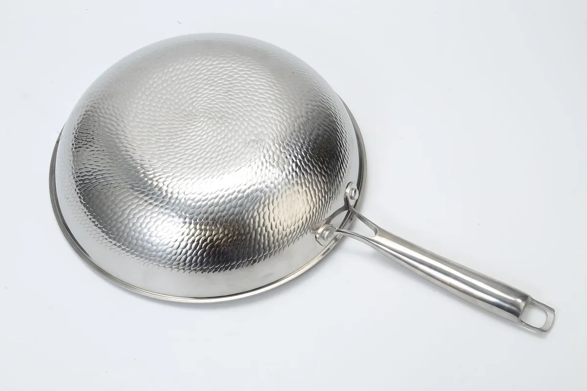 Titanium Wok Stir Fry Pan - Non-Stick, Coating-Free, Hammered Dragon Scale Design - German Titanium Frying Pan for All Cooktops showcase 8