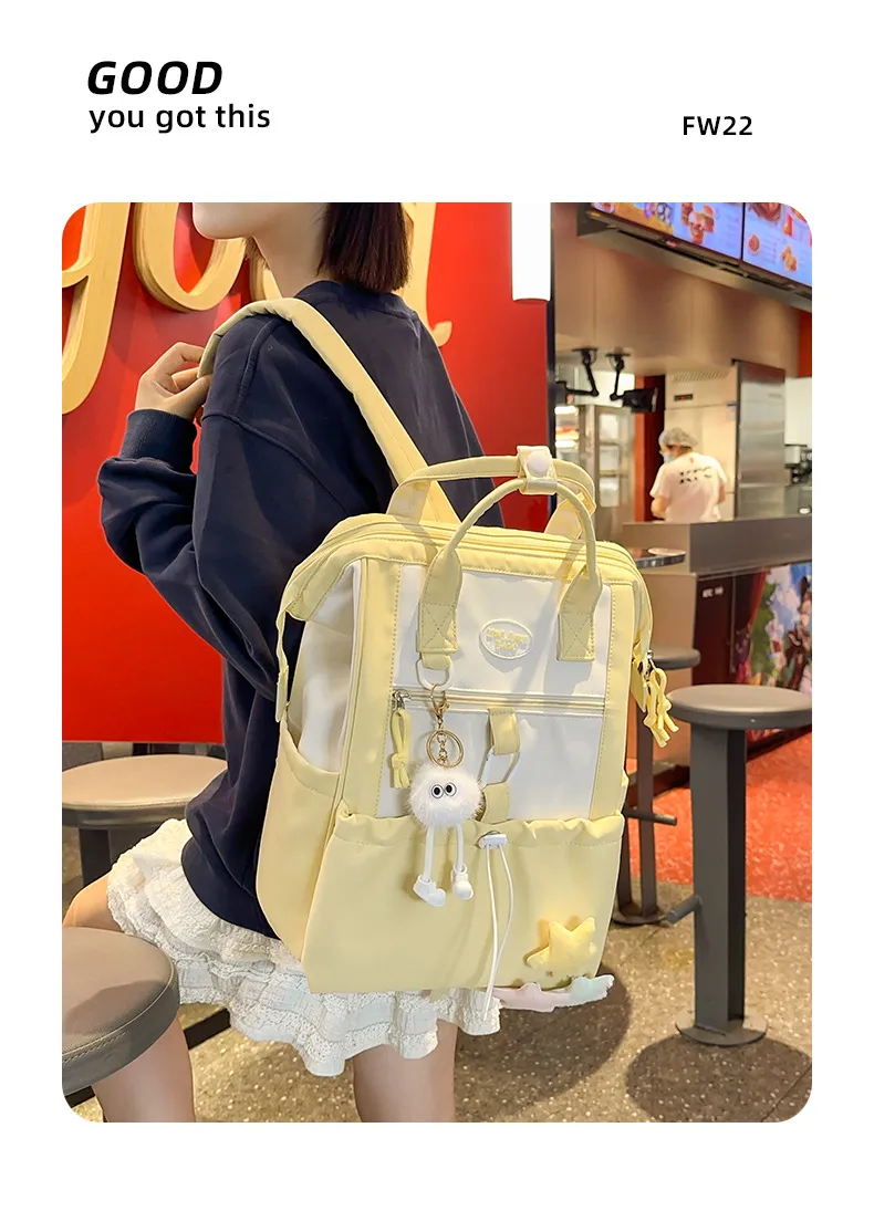 Girls' Primary School Backpack - Large Capacity, Lightweight, Fashionable Design for Junior High and High School Students - Durable and Comfortable showcase 6