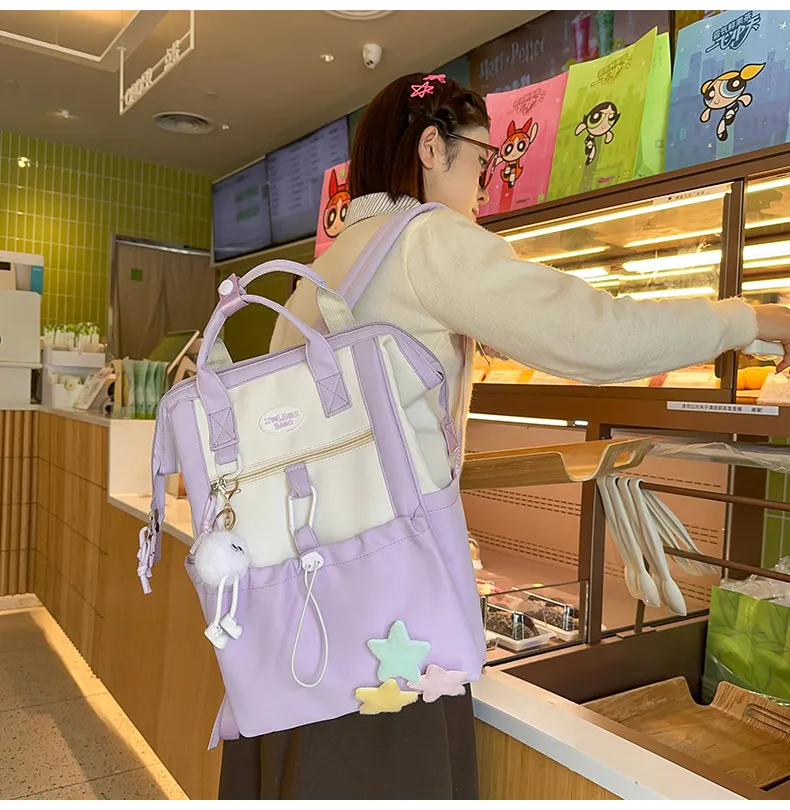 Girls' Primary School Backpack - Large Capacity, Lightweight, Fashionable Design for Junior High and High School Students - Durable and Comfortable showcase 20