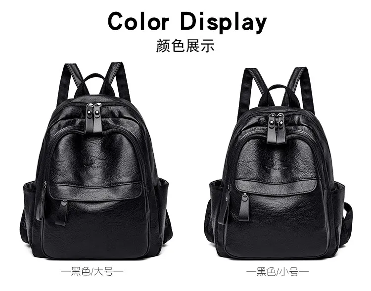 Women's Fashion Backpack 2024: Trendy K-Style Soft Leather Crossbody Shoulder Bag - Versatile Travel Backpack for Girls and Ladies showcase 12