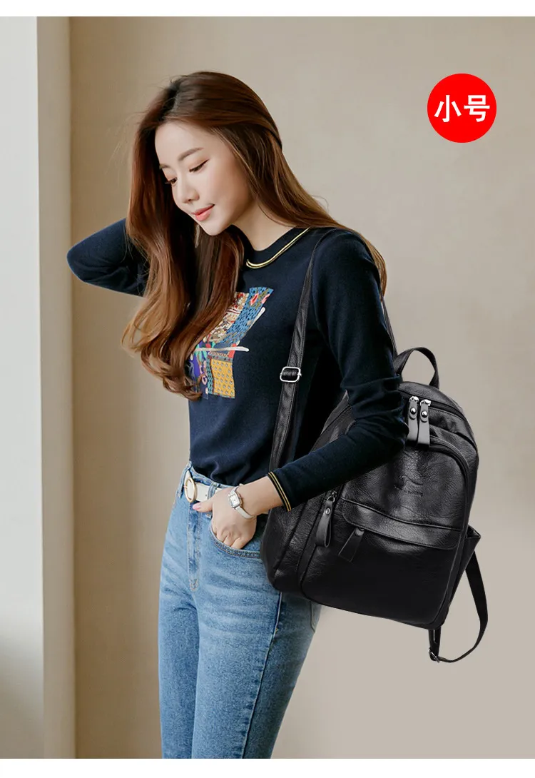 Women's Fashion Backpack 2024: Trendy K-Style Soft Leather Crossbody Shoulder Bag - Versatile Travel Backpack for Girls and Ladies showcase 10