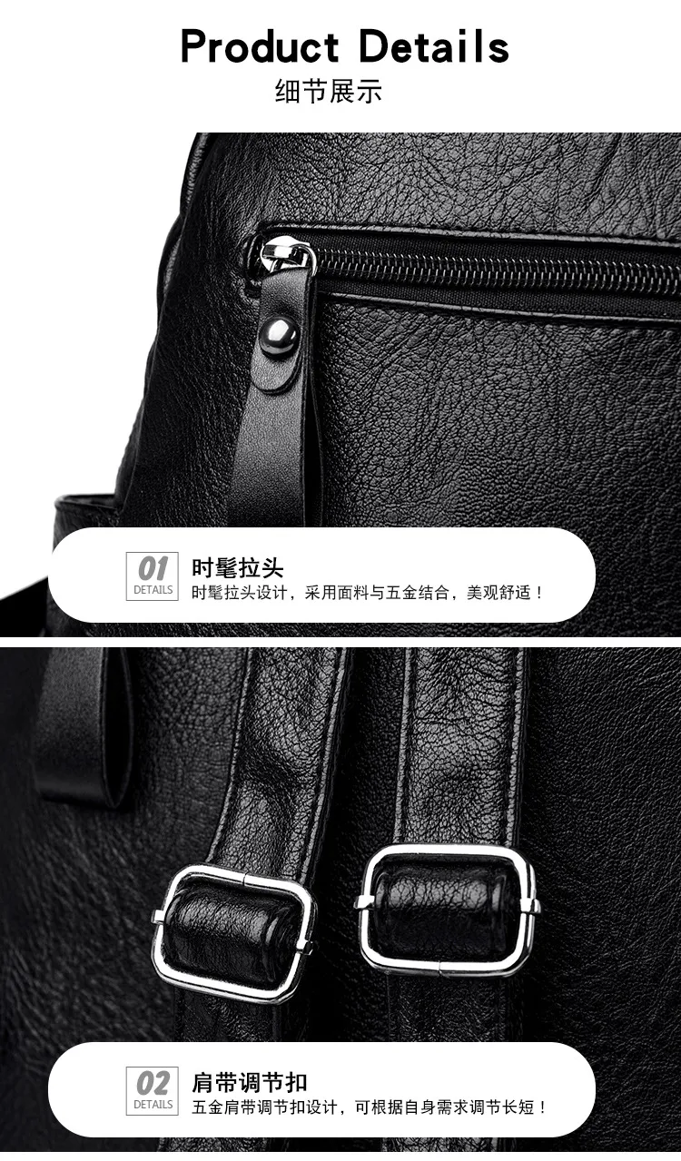 Women's Fashion Backpack 2024: Trendy K-Style Soft Leather Crossbody Shoulder Bag - Versatile Travel Backpack for Girls and Ladies showcase 14