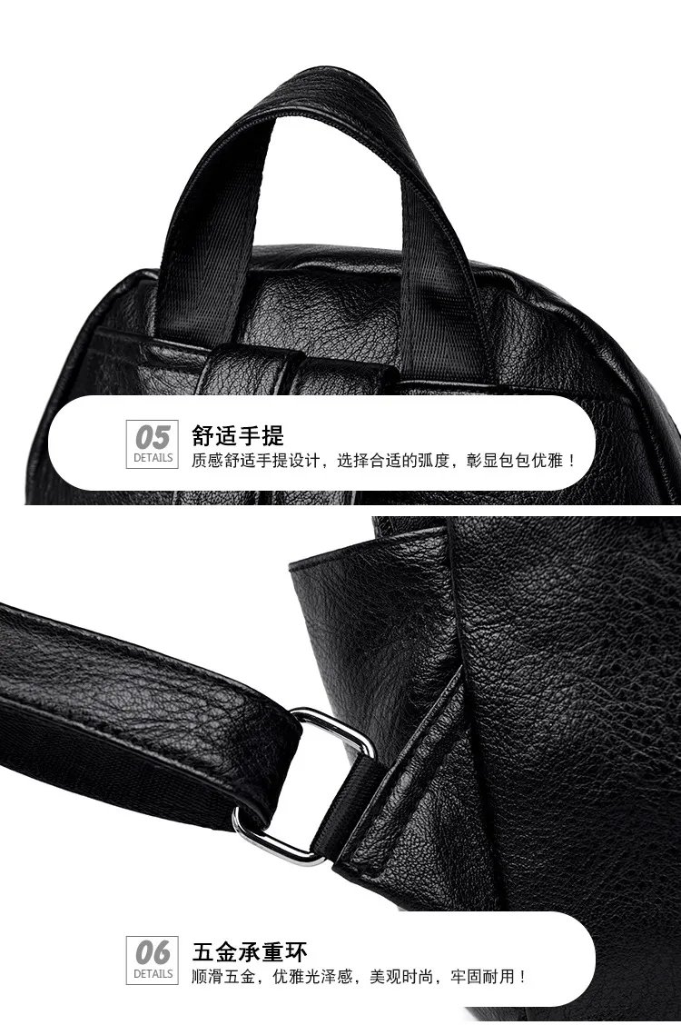 Women's Fashion Backpack 2024: Trendy K-Style Soft Leather Crossbody Shoulder Bag - Versatile Travel Backpack for Girls and Ladies showcase 17