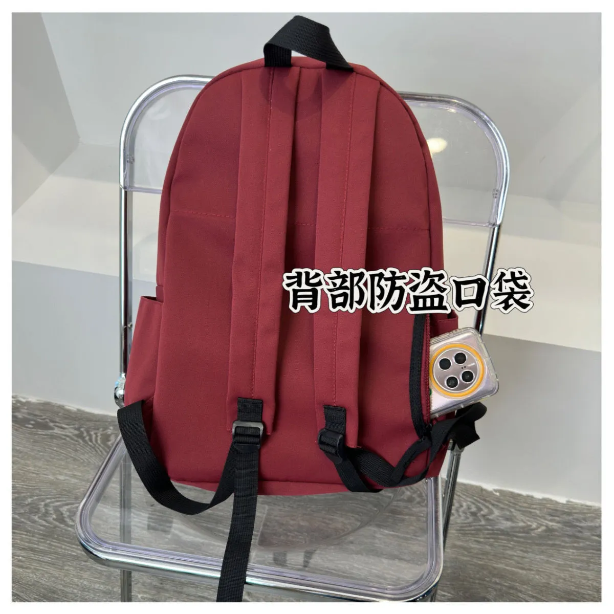 Korean Style Backpack for High School College Students - Large Capacity Solid Color Schoolbag for Women and Men - Lightweight Casual Daypack showcase 19
