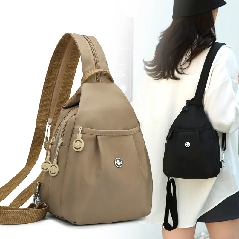 Mini Backpack for Women, Small Anti-Theft Chest Bag, Fashionable Oxford Cloth Casual Daypack, Versatile Travel Backpack Purse, New Style 2025 thumbnail 3