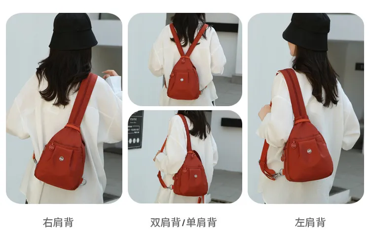 Mini Backpack for Women, Small Anti-Theft Chest Bag, Fashionable Oxford Cloth Casual Daypack, Versatile Travel Backpack Purse, New Style 2025 showcase 16