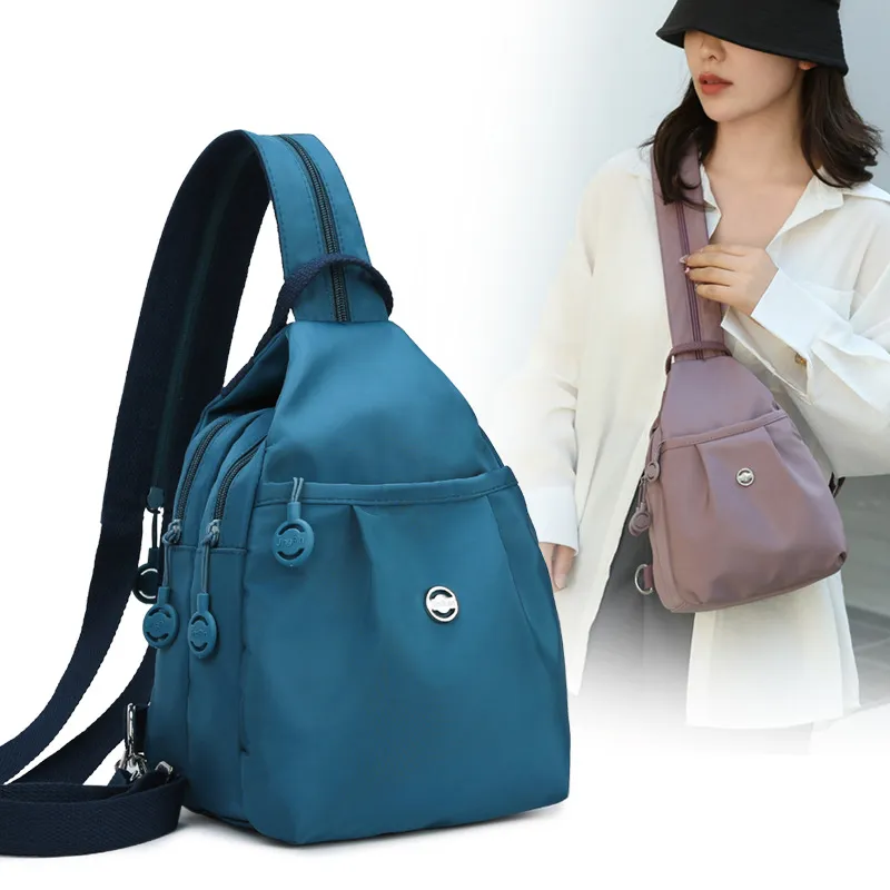 Mini Backpack for Women, Small Anti-Theft Chest Bag, Fashionable Oxford Cloth Casual Daypack, Versatile Travel Backpack Purse, New Style 2025 thumbnail 2