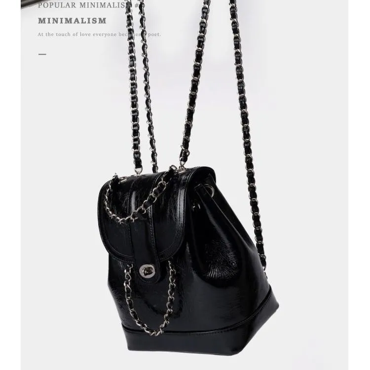 Women's Chain Shoulder Bag, Korean Style Crossbody Purse, Fashionable Travel Handbag for Girls and Ladies, Commuter Style thumbnail 9