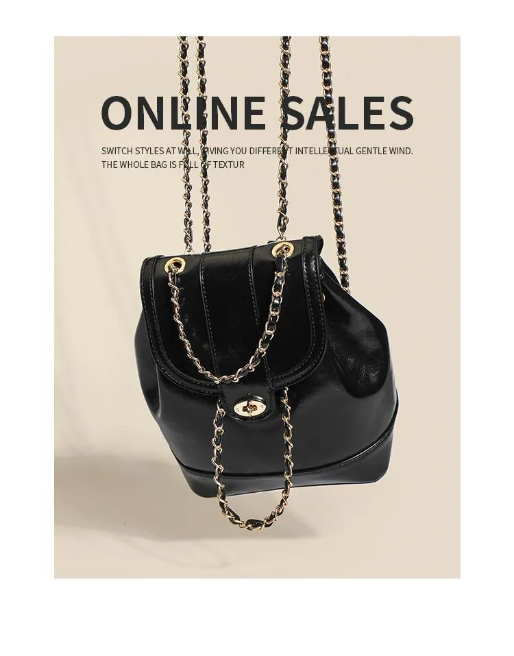 Women's Chain Shoulder Bag, Korean Style Crossbody Purse, Fashionable Travel Handbag for Girls and Ladies, Commuter Style showcase 11