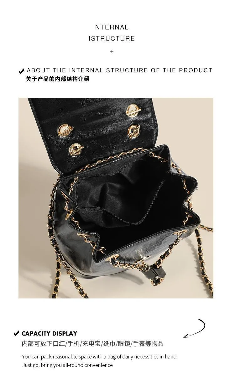 Women's Chain Shoulder Bag, Korean Style Crossbody Purse, Fashionable Travel Handbag for Girls and Ladies, Commuter Style showcase 4