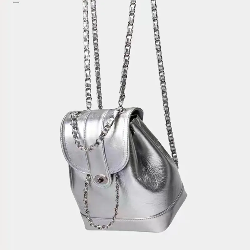 Women's Chain Shoulder Bag, Korean Style Crossbody Purse, Fashionable Travel Handbag for Girls and Ladies, Commuter Style thumbnail 10