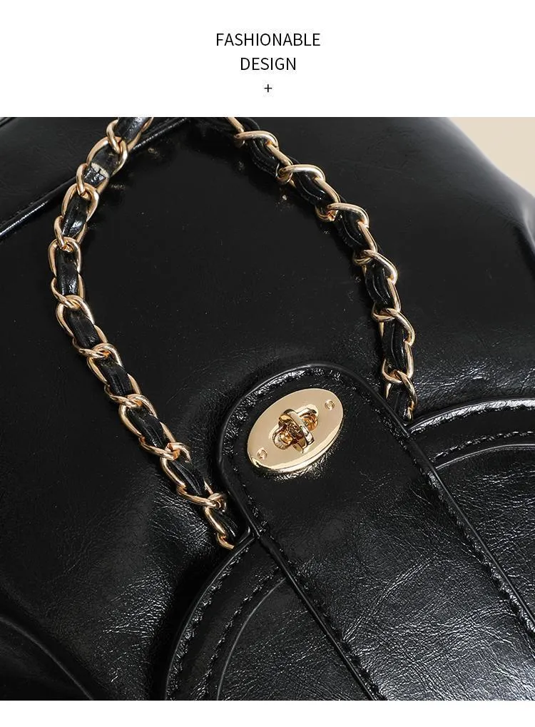 Women's Chain Shoulder Bag, Korean Style Crossbody Purse, Fashionable Travel Handbag for Girls and Ladies, Commuter Style showcase 12