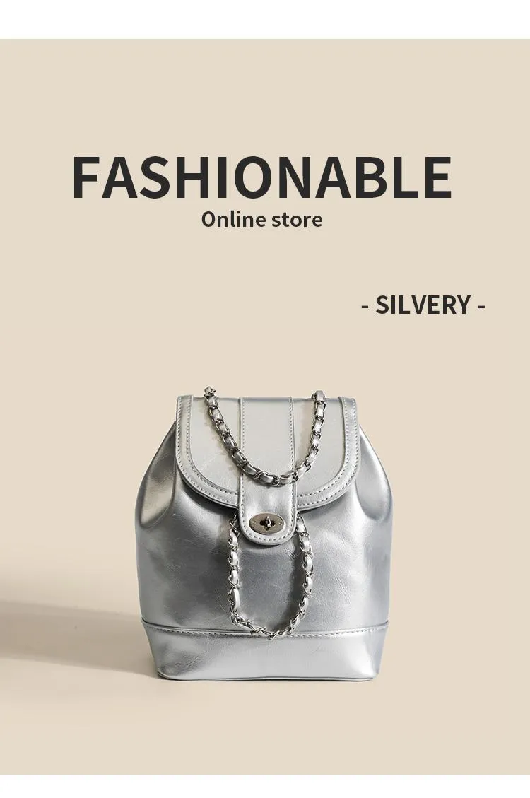 Women's Chain Shoulder Bag, Korean Style Crossbody Purse, Fashionable Travel Handbag for Girls and Ladies, Commuter Style showcase 8