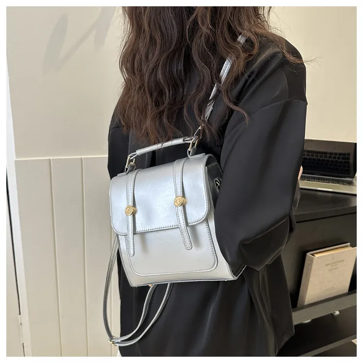 Women's Casual Backpack Preppy Style Bag 2024 New Fashion Shoulder Handbag Small Backpack for Girls Travel School Daily Use showcase 11