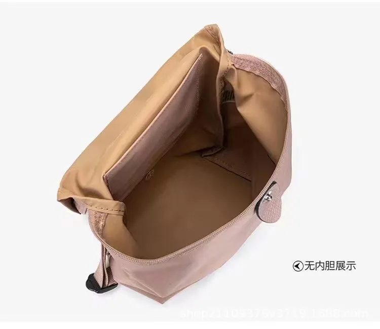 Women's Nylon Backpack - Lightweight, Waterproof, Folding Casual School Bag - Trendy Anniversary Edition Rucksack for Travel, Hiking, and Everyday Use showcase 7
