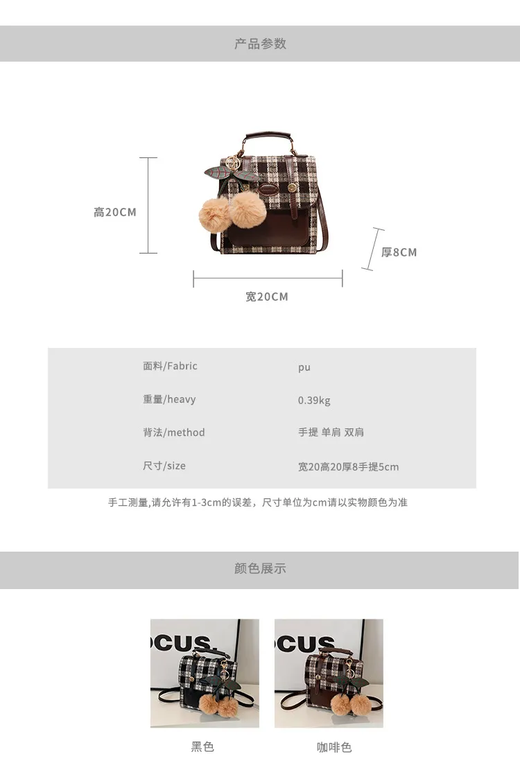 Women's Fashion Backpack with Buckle Closure, 2023 Trendy Crossbody Bag, Niche Design Student Shoulder Handbag for Everyday Use showcase 1