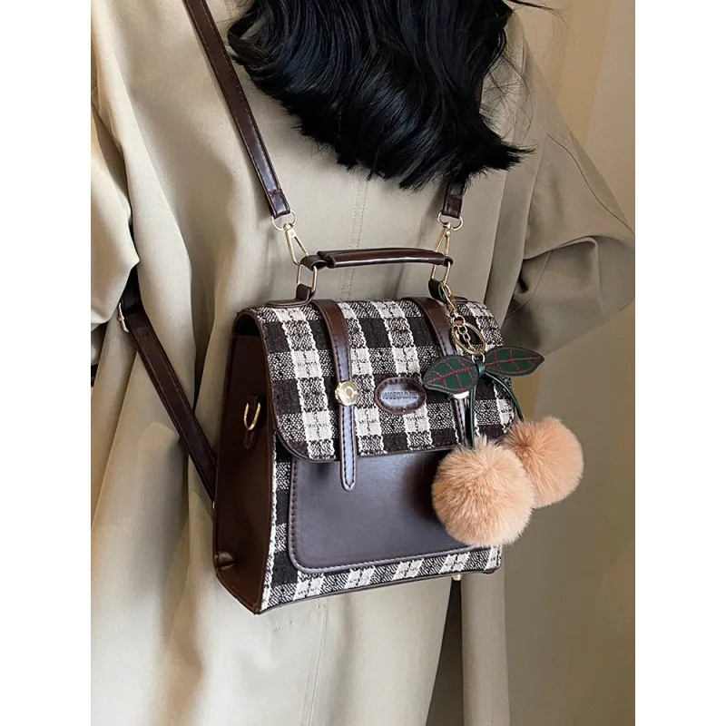 Women's Fashion Backpack with Buckle Closure, 2023 Trendy Crossbody Bag, Niche Design Student Shoulder Handbag for Everyday Use thumbnail 6