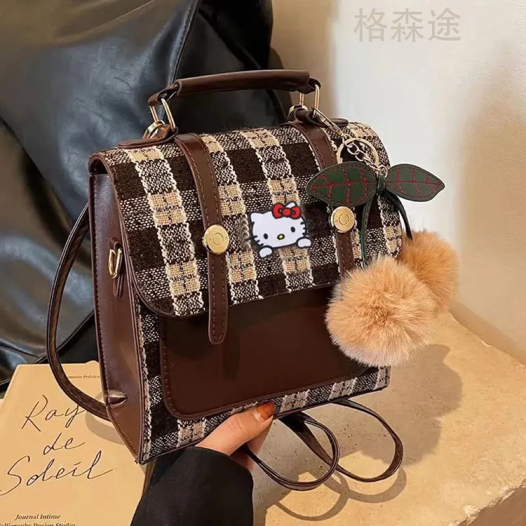 Women's Fashion Backpack with Buckle Closure, 2023 Trendy Crossbody Bag, Niche Design Student Shoulder Handbag for Everyday Use showcase 2