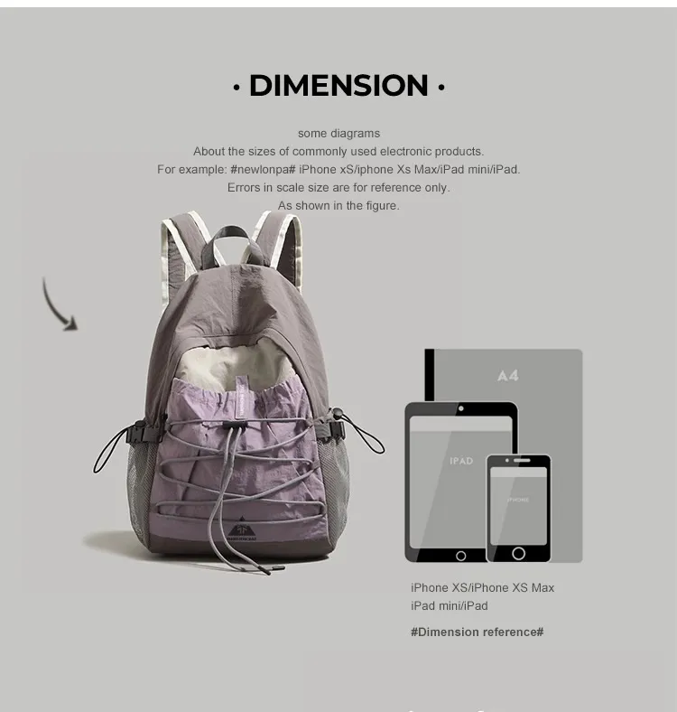 Women's Casual Backpack Lightweight Travel Daypack College Student Bookbag Outdoor Sports Hiking Bag Short Trip Rucksack 2026 New Style showcase 7