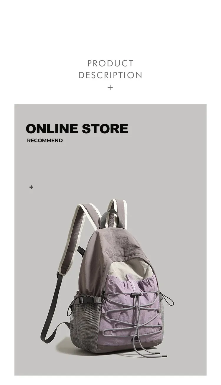 Women's Casual Backpack Lightweight Travel Daypack College Student Bookbag Outdoor Sports Hiking Bag Short Trip Rucksack 2026 New Style showcase 4