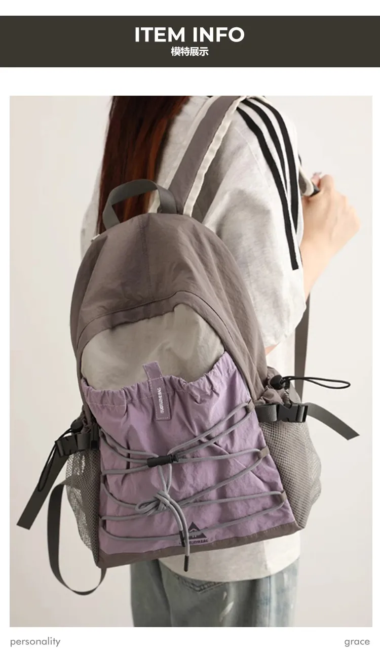 Women's Casual Backpack Lightweight Travel Daypack College Student Bookbag Outdoor Sports Hiking Bag Short Trip Rucksack 2026 New Style showcase 10