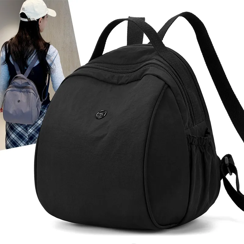 Women's Oxford Cloth Backpack - Stylish Korean Style Small Backpack, Versatile Nylon School Bag, Casual Daypack for Middle-Aged Ladies, Lightweight Mommy Bag thumbnail 4
