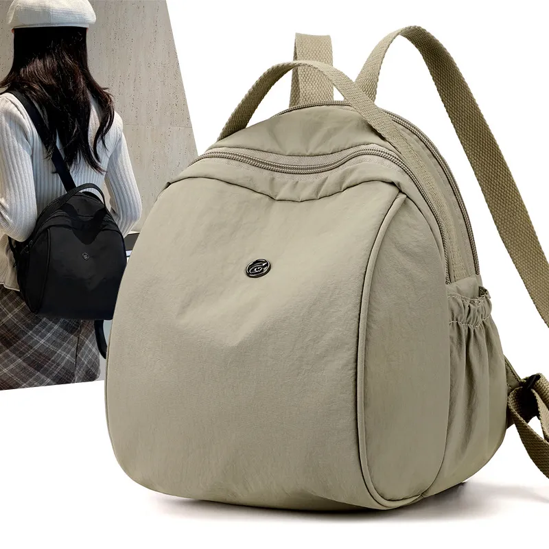Women's Oxford Cloth Backpack - Stylish Korean Style Small Backpack, Versatile Nylon School Bag, Casual Daypack for Middle-Aged Ladies, Lightweight Mommy Bag thumbnail 3