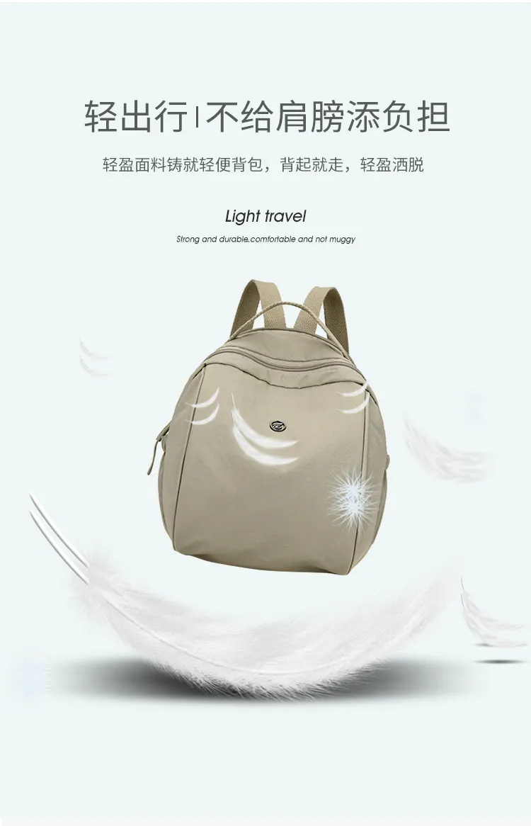 Women's Oxford Cloth Backpack - Stylish Korean Style Small Backpack, Versatile Nylon School Bag, Casual Daypack for Middle-Aged Ladies, Lightweight Mommy Bag showcase 15