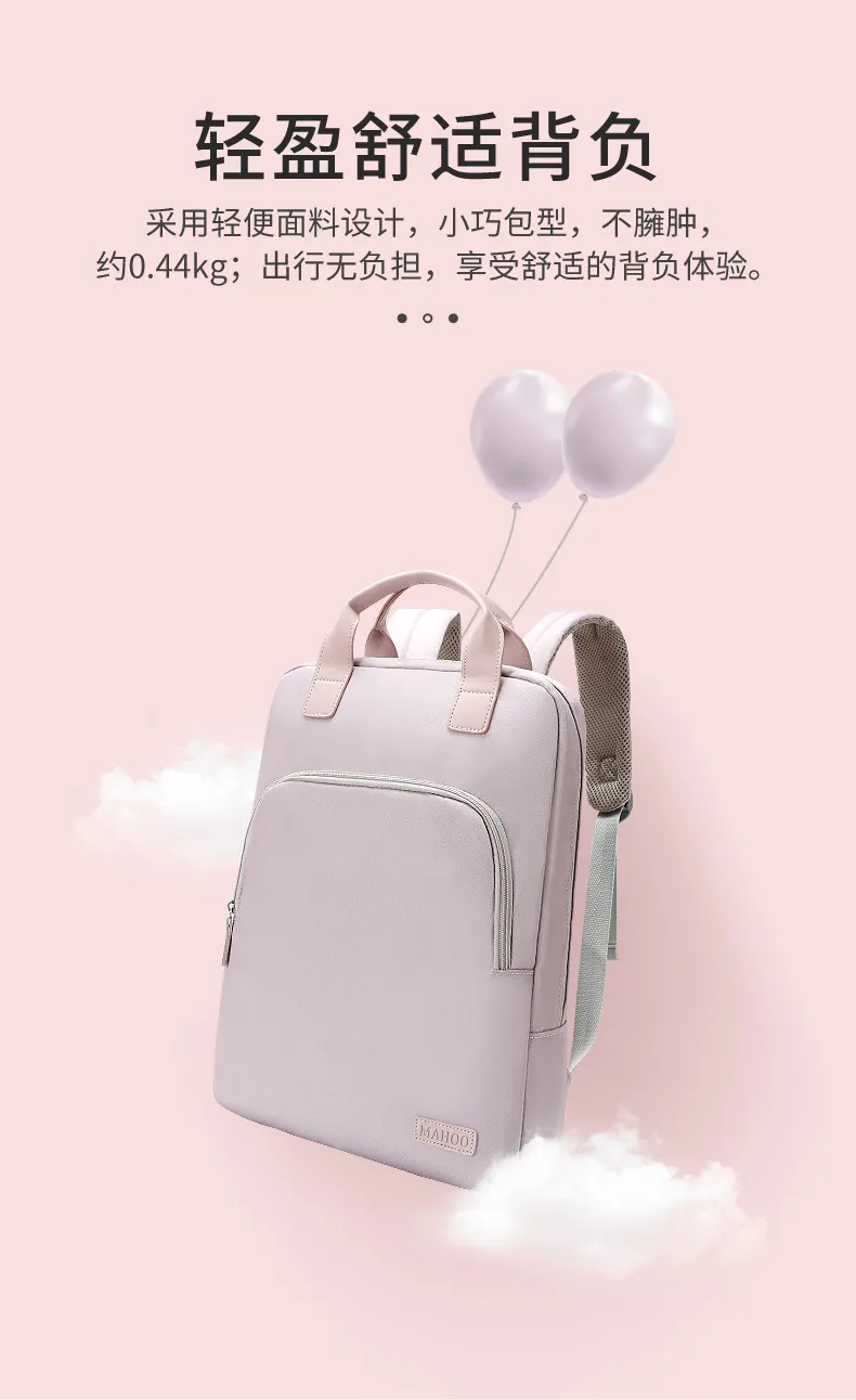 Women's Casual Backpack Schoolbag - Korean Style Fashion Student Travel Bag - All-Match Ins Computer Bag Double Shoulder Rucksack for Girls showcase 6