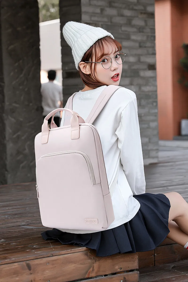 Women's Casual Backpack Schoolbag - Korean Style Fashion Student Travel Bag - All-Match Ins Computer Bag Double Shoulder Rucksack for Girls showcase 1