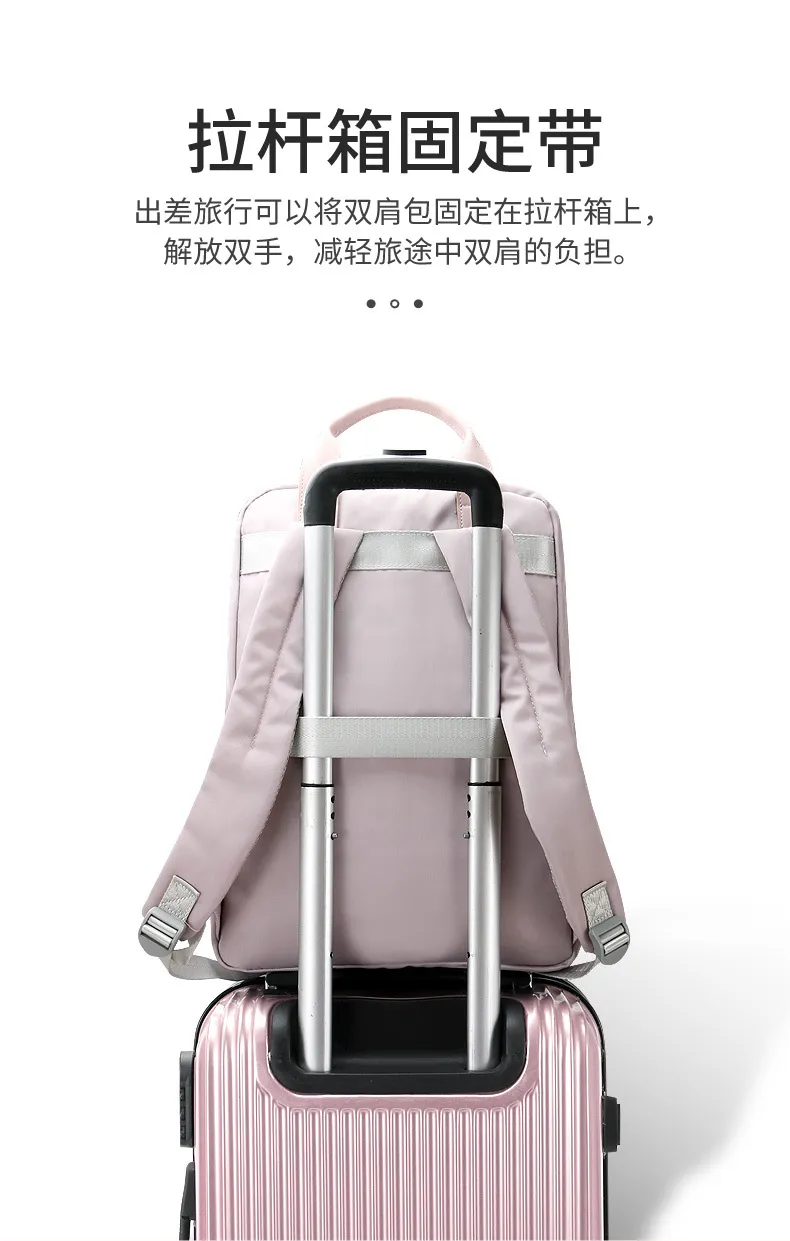 Women's Casual Backpack Schoolbag - Korean Style Fashion Student Travel Bag - All-Match Ins Computer Bag Double Shoulder Rucksack for Girls showcase 7