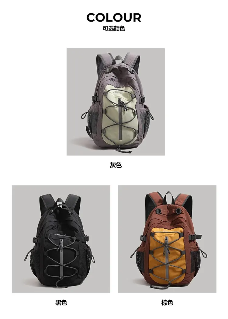 Women's Casual Backpack Large Capacity Summer Hiking Sports Mountaineering Bag | Men's Short Trip Travel Rucksack | Lightweight Durable Daypack for Outdoor Activities showcase 7