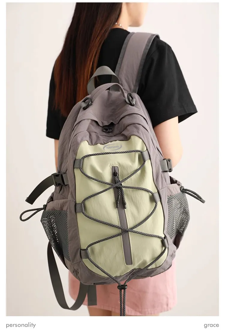 Women's Casual Backpack Large Capacity Summer Hiking Sports Mountaineering Bag | Men's Short Trip Travel Rucksack | Lightweight Durable Daypack for Outdoor Activities showcase 9